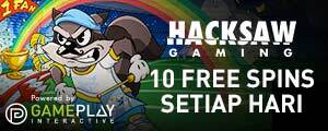 Hacksaw Games, Dapatkan 10 Free Spins Setiap Hari!