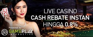 Live Kasino Instan Rebate, Sampai 0,8%