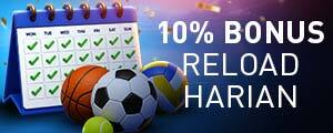 Bonus Reload Harian 10% Sport