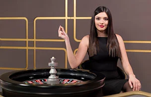 Meja roulette live casino W88 dengan dealer sungguhan